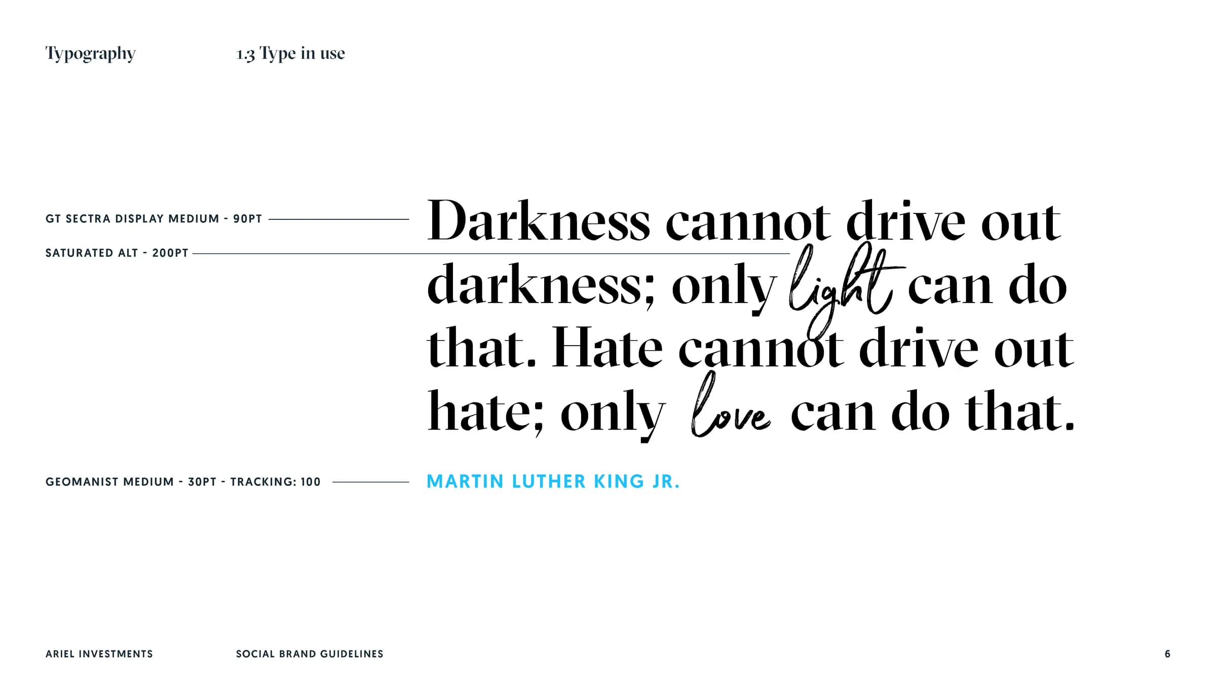 Ariel editorial/digital template.