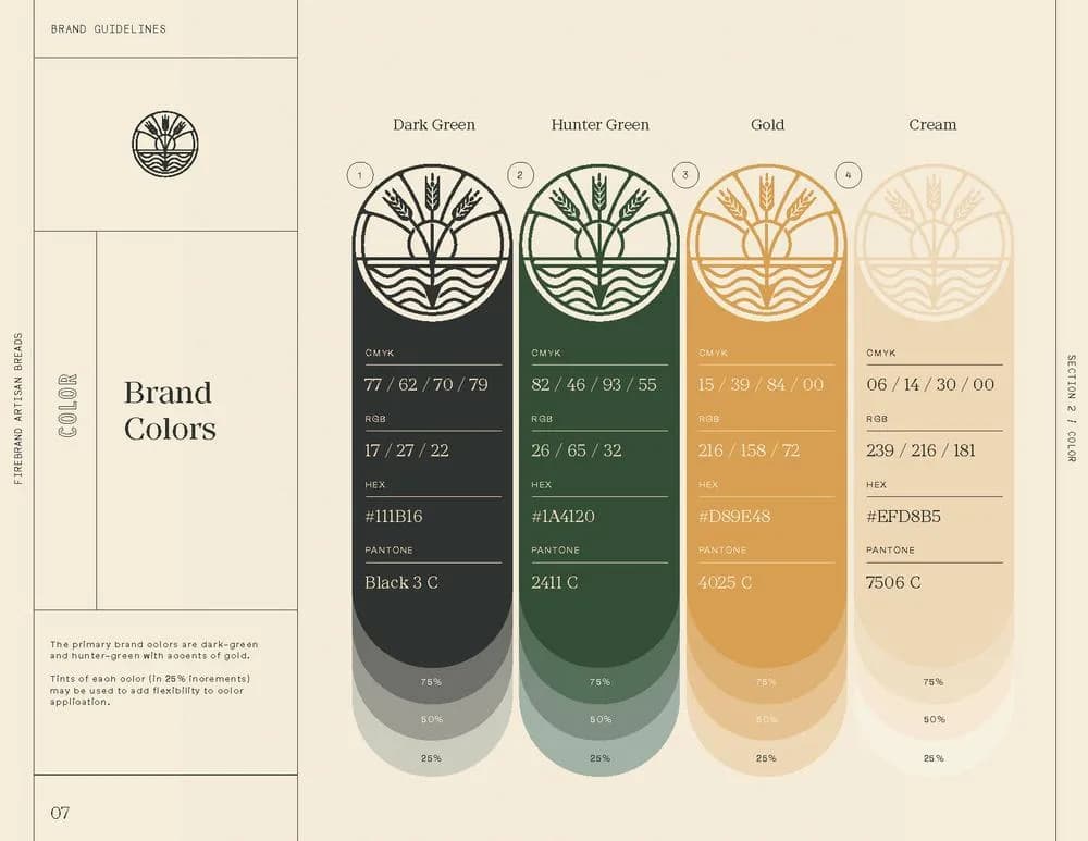 Firebrand color system from the recovered brand-guidelines page.